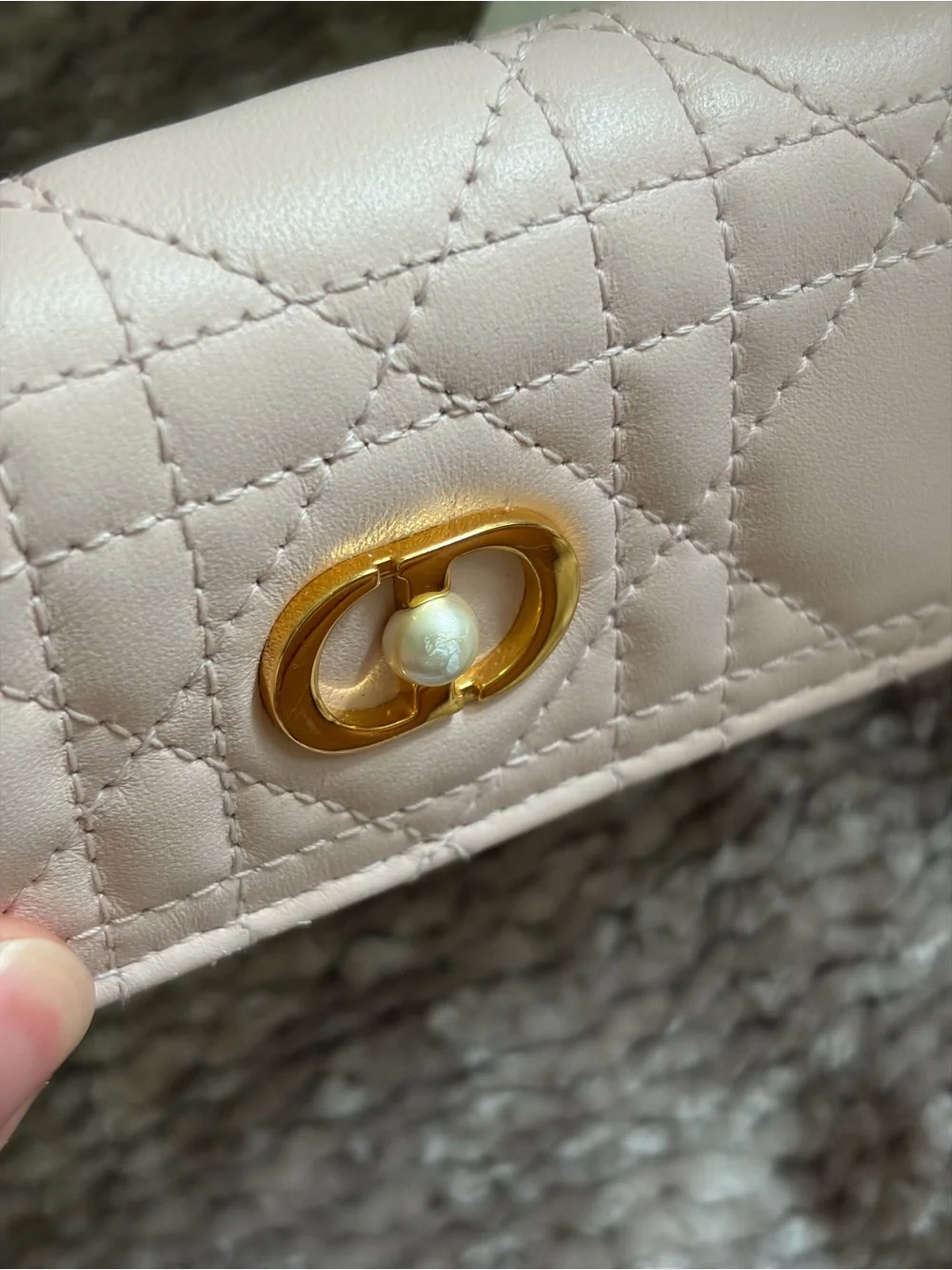 Christian Dior Jolie Glycine Wallet Powder Pink